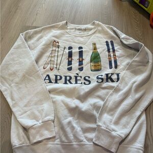 Après Ski Graphic Sweatshirt - White